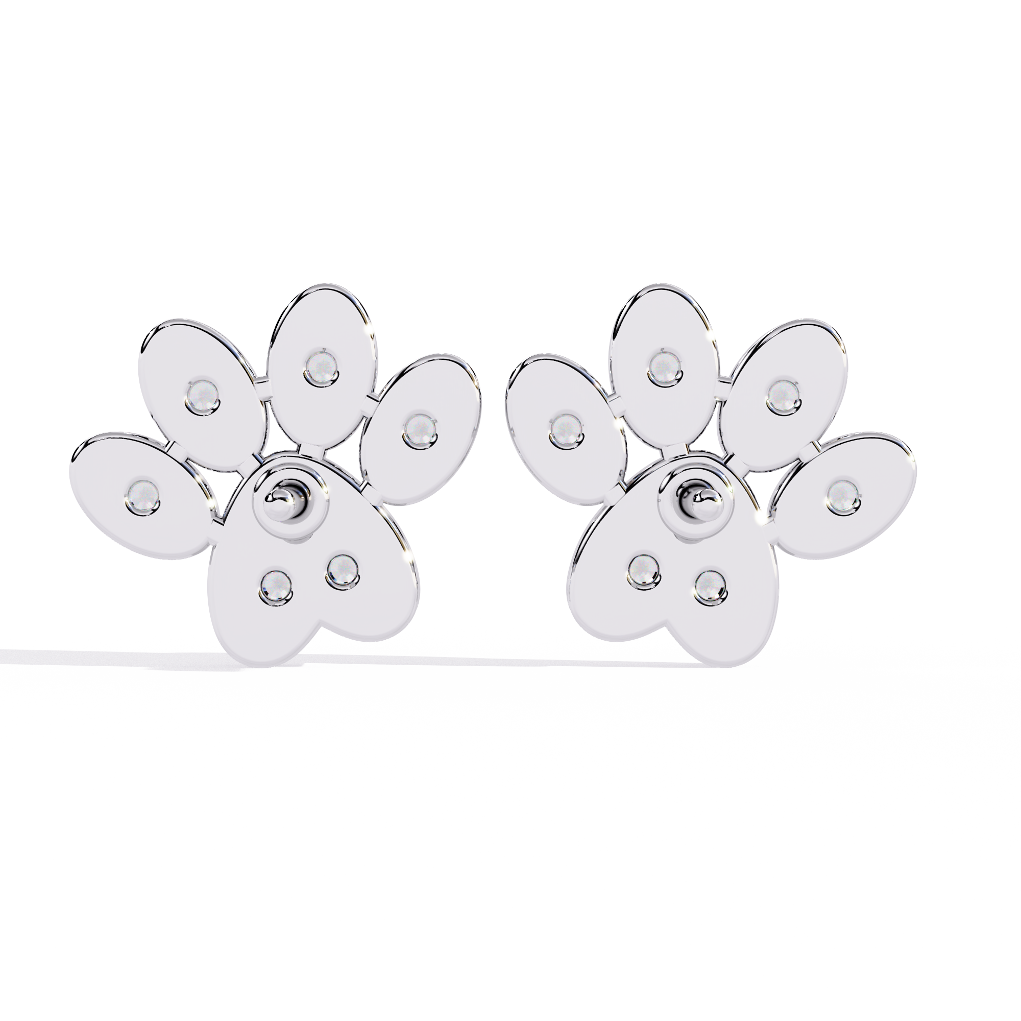 0.18ct Natural Diamond Earrings in HI VS-SI Clarity